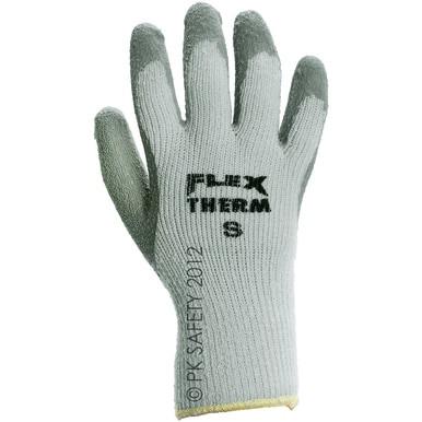 The MCR Safety Memphis Flex-Therm Glove 9690, recognized for its grey design with rubber coating on the fingers and palm, is an essential winter workwear item. Branded with "MCR Safety," this glove ensures durability and grip in cold conditions, making it ideal as safety gloves for chilly tasks.