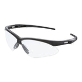 The MCR Memphis UV-AF Anti-Fog Safety Glasses MP11_AF, available in a box of 12, are designed by MCR Safety to provide optimal protective eyewear. These safety glasses feature clear polycarbonate lenses with an anti-fog coating for enhanced UV protection and come with a black frame and adjustable nose pads.