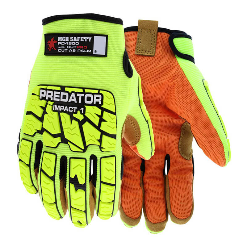 MCR Predator Impact 1 MAXGrid Hi-Vis CutPro Gloves PD4900 – PK Safety