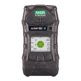 The MSA Altair 5X Multigas Detector Kit 1011692 by MSA is a black device featuring advanced XCell Sensor Technology and a digital screen for displaying readings. It has a rugged casing with the brand logo positioned at the top.