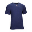 The NSA FR Control 2.0 Short Sleeve Base Layer T-Shirt C52FKSR, a plain dark blue short-sleeve with moisture-wicking technology, is displayed on a white background. A small logo or design is subtly positioned near the neckline, adding a touch of style to this functional piece.