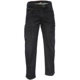 The NSA TECGEN FR Taproom Jeans PNTD6JTR, made from inherent FR stretch denim, provide both style and safety. With a straight-leg cut, five pockets, a utility pocket on the side, belt loops, and a button closure at the waist, they combine modern design with essential protection.