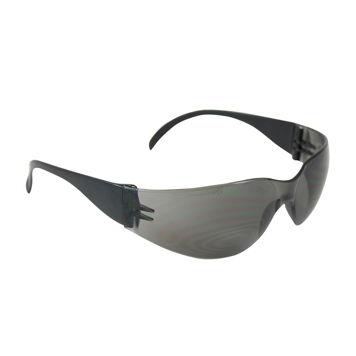 The PIP Zenon Z12 Anti-Scratch Safety Glasses from Protective Industrial Products (PIP) offer a sleek, modern look with their black, rimless design, wraparound lenses, and curved arms.