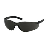 Introducing the PIP Zenon Z13 Anti-Scratch/Anti-Fog Safety Glasses, featuring a sleek black wraparound style with dark lenses, a semi-rimless design, and an added anti-scratch coating for enhanced durability. Each box contains 12 pairs from the trusted brand Protective Industrial Products (PIP).