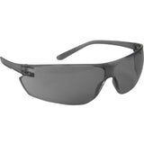 Introducing the PIP Zenon Ultra-Lyte Anti-Fog Safety Glasses (250-14-002_), featuring a sleek design with clear tinted lenses and curved temples. These gray wraparound glasses by Protective Industrial Products combine modern aesthetics with lightweight comfort, ensuring protective eyewear that's suitable for all-day use. Available in a box of 12.