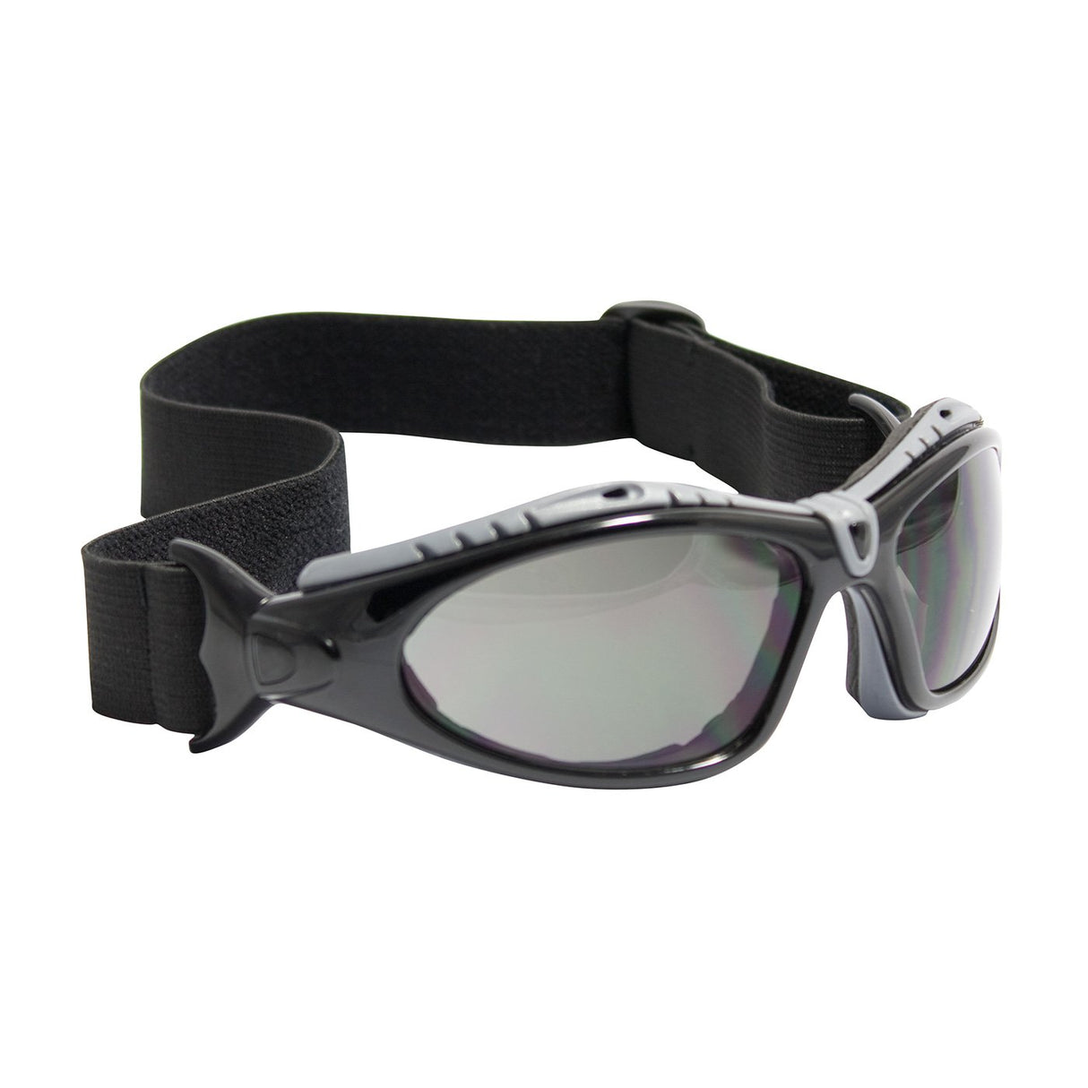 The PIP Fuselage Safety Glasses, available in sets of six pairs, feature dark tinted lenses and an adjustable elastic strap. Enhanced with anti-scratch coating for durability, these glasses incorporate FogLess 3Sixty technology from Protective Industrial Products to ensure clear vision in any environment.