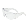 Introducing the PIP The Scout OTG Anti-Scratch Safety Glasses 250-99-090, a product by Protective Industrial Products (PIP), designed with a rimless and wraparound style. These glasses feature durable side shields and an anti-scratch coating, ensuring superior eye protection. The transparent lenses and frame make them perfect for industrial or laboratory environments, comfortably fitting over regular eyewear. Available in packs of 12 per box.