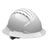 The PIP JSP Evolution Full Brim Deluxe Hard Hat by PIP is crafted from high-density polyethylene with a smooth, rounded design. It includes ventilation slits for comfort, while its full brim offers additional protection. The adjustable strap and 6-point suspension system ensure a secure fit, and it comes in white.