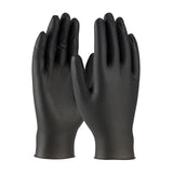 A pair of PIP Ambi-dex Turbo Disposable Nitrile Gloves 2920 stands upright against a plain white background. The gloves, part of the Protective Industrial Products brand, are positioned side by side with fingers extended, showcasing their textured grip and fit.