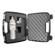 The BW Technologies by Honeywell GasAlert Max XT II Bundle includes a black hard-shell foam-padded case with organized metal cylinder, regulator valve, and compartments—ideal for confined space gas detection. Contents are neatly displayed when open.