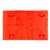 The Bright Pyramex C1 Series Cooling Towel by Pyramex Safety is made from evaporative PVA material, showcasing the Pyramex logo in red at each corner and edge. It is reusable, anti-microbial, and offers a soft, highly absorbent texture.