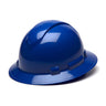 The Pyramex Safety Ridgeline Full Brim 6 Pt Ratchet Hard Hat, available in a box of 12, includes a full brim design and ratchet suspension for a secure fit. Its sleek, glossy finish enhances safety at any construction site.