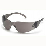 These stylish Pyramex Safety sunglasses feature sleek, sporty wraparound dark lenses with black frames. The streamlined design of the Pyramex SL Cap Style Gray New Hire Kit NHG (10/case) makes them perfect for outdoor activities and an ideal complement to safety gear like your hard hat and vest.