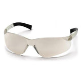 The Pyramex Mini Ztek Safety Glasses S2510SN, available in a box of 12, showcase a modern and minimalist design with their clear, curved lenses and black temple tips. These sleek glasses from Pyramex Safety offer reliable eye protection across various environments with features like scratch resistance and UV protection.