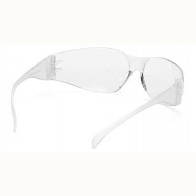 Pyramex Intruder Reader Safety Glasses S4110R 6/box by Pyramex Safety are designed for protective eyewear, featuring wraparound frames, transparent lenses with scratch-resistant surfaces, and UVA/B/C protection to ensure durability and optimal defense.