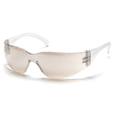 The Pyramex Safety Intruder Anti-fog Safety Glasses S41_0ST feature a transparent frame and slightly tinted, scratch-resistant lenses for optimal eye protection. These impact-resistant glasses include sleek, wrap-around arms to ensure a secure fit, and come 12 per box.