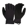 The Pyramex Medium Duty Operator Gloves from Pyramex Safety feature a black color with a textured surface and elastic cuffs for a secure fit. These gloves, designed for cold weather activities, offer touchscreen compatibility and synthetic leather palms, ensuring both simplicity and functionality.