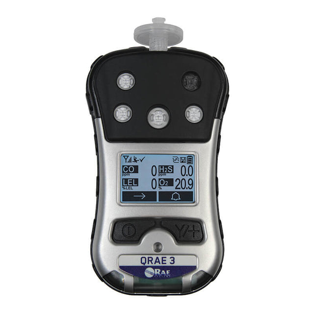 The RAE Systems PGM-2500 QRAE 3 Wireless Pumped Multi-Gas Monitor M020-11211-111 provides digital gas readings and advanced detection for hazardous gases, making it ideal for challenging environments.