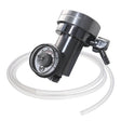 A close-up of the ISG Demand Flow Regulator (45°) w/Tubing by Intermountain Specialty Gases, featuring a pressure gauge and C-10 valve for precise gas flow control in aquariums or homebrewing.