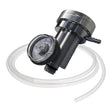 The ISG Demand Flow Regulator w/Tubing from Intermountain Specialty Gases features a threaded connector, clear tubing, and dial gauge—making it ideal for use with a calibration gas regulator.