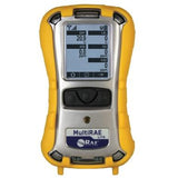 The RAE Systems MultiRAE Lite - Diffusion and Non-Wireless PGM-6208 is a multi-gas monitor from RAE Systems featuring a yellow casing and a digital display for readings such as oxygen levels, H2S, and CO2. This handheld device offers versatile sensor options to ensure precise and reliable monitoring in various conditions.