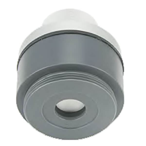 Image of a gray and white shower head filter, cylindrical with a threaded screw attachment. The plastic body resembles the material used in RKI Instruments' Cl2 Direct Connect Sensor - CT-7, providing modern ingenuity for everyday use.