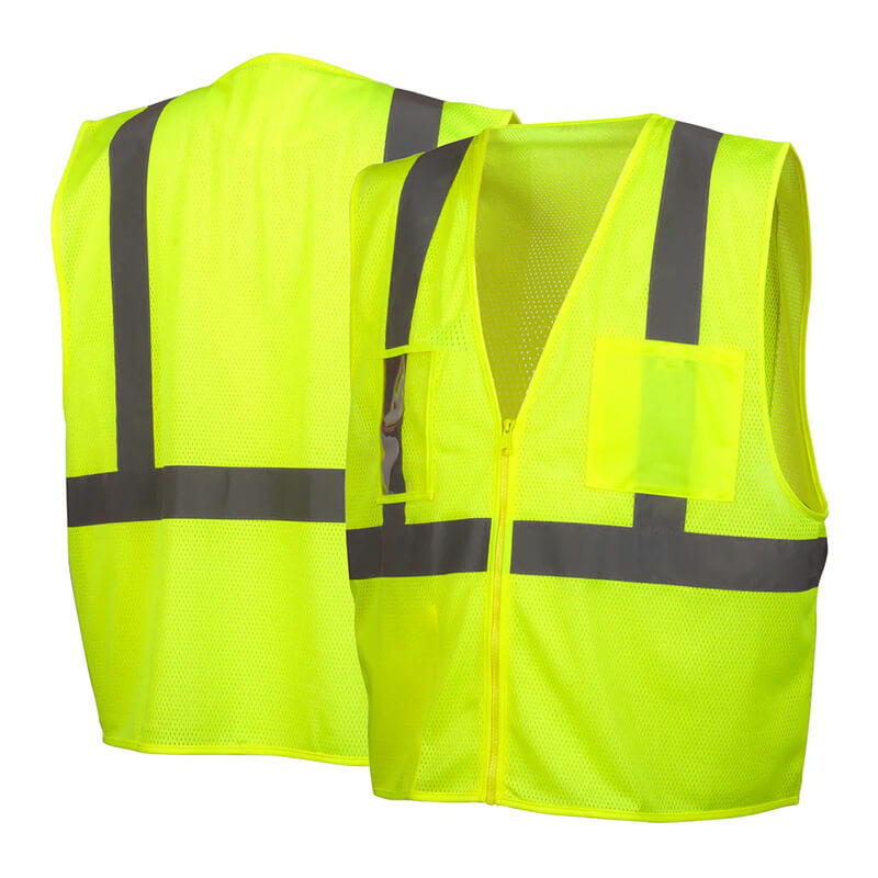 Pyramex Class 2 Economy Vest with Clear Pocket RVZ21CP – PK Safety
