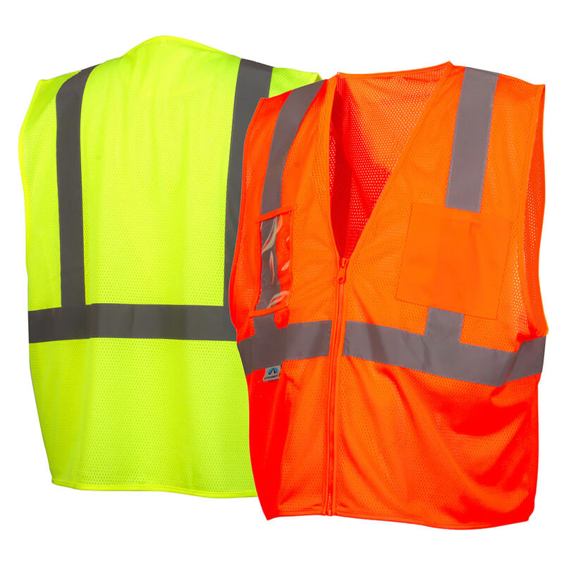 Pyramex Class 2 Economy Vest with Clear Pocket RVZ21CP – PK Safety