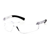 The Pyramex Ztek Reader Safety Glasses S25_0R 6/box by Pyramex Safety feature a sleek design with black temple tips and wraparound lenses that provide comprehensive eye protection. The scratch-resistant lenses enhance durability and offer UVA/B/C protection for optimal safety.