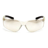 Pyramex Safety Ztek Safety Glasses S2510S (12/box) feature clear, large wraparound lenses and black arms, shown from the front on a white background.