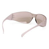 The Pyramex Intruder Anti-fog Safety Glasses S41_0ST by Pyramex Safety feature translucent light gray wraparound lenses, wide plastic arms, and reliable impact protection. Shown on a white background. Box of 12.