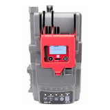 The RKI Instruments SDM-3R Stand Alone Calibration Station (81-SDM3R101) is a gray and red industrial device with a digital display, buttons, and indicators. It automates bump tests for efficient GX-3R gas monitor docking; its screen shows “SDM MODE.”.