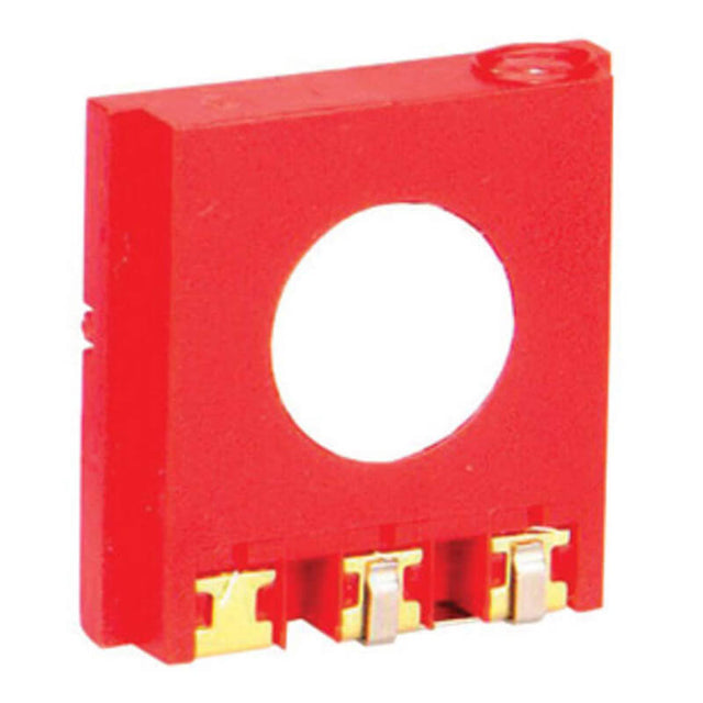 The BW Technologies by Honeywell Replacement MICROceL CO Sensor SR-M-MC is a red, rectangular sensor with a circular center hole and three metal connectors, designed for use in devices like the GasAlert Max XT II gas monitor.