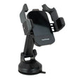 The WatchGas SST Range Wireless Car Charger SST-CAR-CHG by WatchGas is a black wireless car charger mount with adjustable side grips, a suction cup base, and Qi-certified "FastCharge" capability for convenient wireless charging on the go.