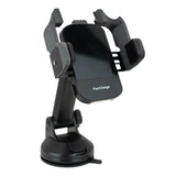 The WatchGas SST Range Wireless Car Charger SST-CAR-CHG by WatchGas is a black wireless car charger mount with adjustable side grips, a suction cup base, and Qi-certified "FastCharge" capability for convenient wireless charging on the go.