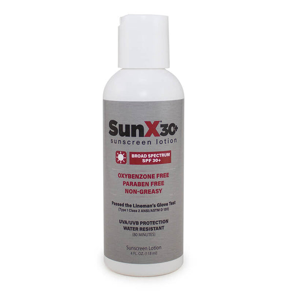 Coretex SunX SPF30 Sunscreen 4 oz. Bottle 71666 (12/case) | PK Safety