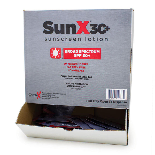 Coretex SunX SPF30 Sunscreen Wallmount 50/Box 91663 | PK Safety