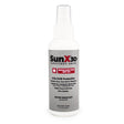 A white bottle of Coretex SunX SPF30 sunscreen spray, offering SPF30+ protection against UVA/UVB rays. The label highlights Aloe Vera and vitamin E, underscoring its water and sweat resistance. The bottle contains 4 fl oz (118 ml).