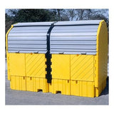 UltraTech Twin IBC Hard Top Spill Pallet 114-