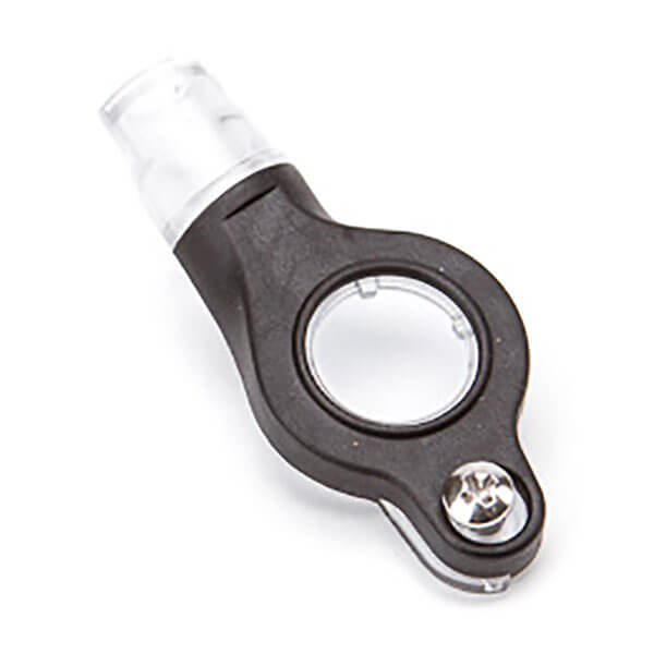 A black BW Technologies by Honeywell GasAlert Max XT II Replacement Pump Enclosure is shown on a white background—ideal for securing gas monitor components.
