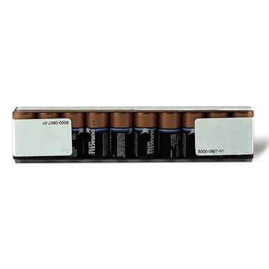 A pack of ten AA Duracell batteries with white-labeled ends, ideal for powering the ZOLL AED Plus Defibrillator Package 8000-0040_ _-01 by ZOLL, which features Real CPR Help for enhanced emergency response.