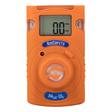 The AimSafety SO2 Single Gas Monitor PM100-SO2 is an orange handheld device with a digital display indicating "0.0," designed for portable monitoring of sulfur dioxide.