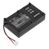 The BW Honeywell Replacement Battery Kit for GasAlertMax XT II (XT-BAT-K1) is a black rectangular electronic component designed with compatibility for the GasAlert Max XT II. It includes a connector and red and black wires extending from one side, along with four protruding mounting points on its surface for secure installation.