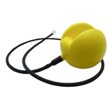 The WatchGas Ball Float SST-BALL-FLOAT is a yellow plastic water level control valve (tubing not included) used in tanks or reservoirs, similar to those in gas detection setups. Brand: WatchGas.