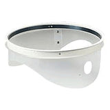 The 3M FT-15 Fit Test Replacement Collar, by 3M, is a white protective face shield featuring a clear visor and circular design. It includes an adjustable band and ventilation holes on the sides for comfort while complying with OSHA guidelines.