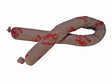 The SPC Sorbent Products Multiwik SOCs by SPC Sorbent consist of two lengthy, moldable tubes encased in brown paper with red text and designs, shaped into a relaxed "S." The ends are twisted shut, making them ideal for tasks requiring both flexibility and absorption.