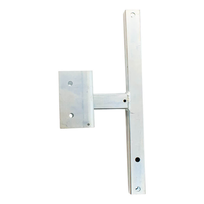 The French Creek Production Portable Davit System SRL Mounting Bracket PD3 is an "H" shaped metal bracket, designed with a vertical bar connected to a shorter horizontal bar and rectangular plate. This versatile mounting bracket is compatible with the French Creek PD3 Portable Davit Confined Space System and includes multiple drilled holes for easy assembly.