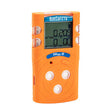 The AimSafety Infrared LEL Sensor Multi-Gas Monitor PM400-IR is a durable 4-gas detector that features an NDIR sensor and a digital display for numerical readings. Tailored for industrial purposes, it has a compact design with four white buttons, ensuring straightforward operation.