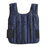 Introducing the PIP EZ-Cool Phase Change Cooling Vest System 390-PCVKT1 by Protective Industrial Products, featuring a dark blue design with black fastening straps on the sides. This vest is crafted for personal safety and enhanced comfort, incorporating advanced phase change cooling technology.