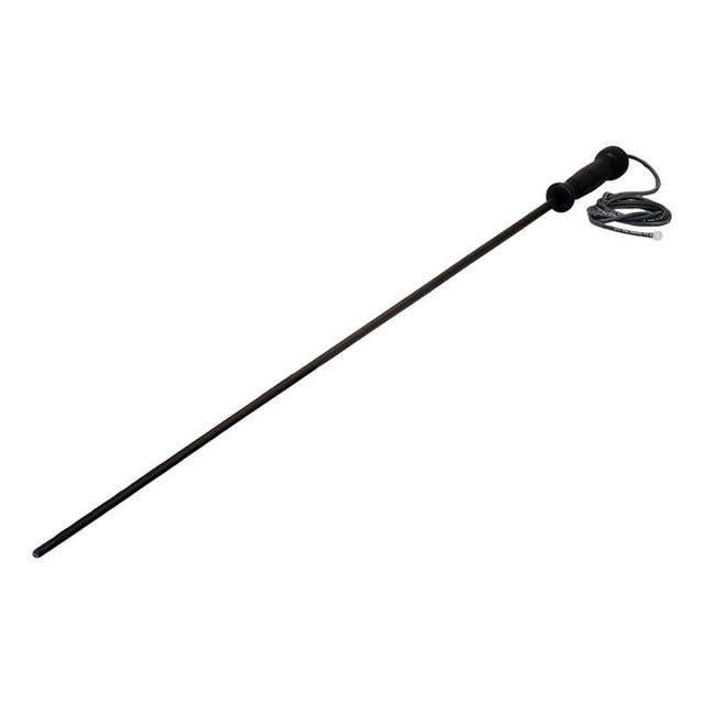 A slender black metal rod with a handle and an attached cable, resembling the WatchGas Fixed Carbon Fiber Probe w/Teflon Insert.
